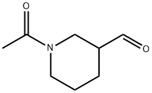 1-乙酰基-哌啶-3-甲醛 结构式