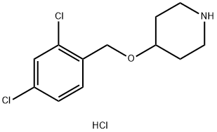 4-[(2,4-Dichlorobenzyl)oxy]piperidinehydrochloride Structure