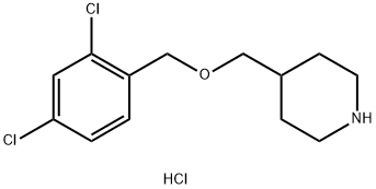 4-{[(2,4-Dichlorobenzyl)oxy]methyl}piperidinehydrochloride Struktur