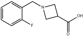 1-(2-Fluoro-benzyl)-azetidine-3-carboxylic acid Structure