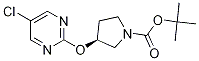 (S)-3-(5-氯嘧啶-2-基氧基)-吡咯烷-1-羧酸叔丁基酯 结构式