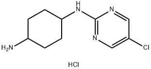 N-(5-氯-嘧啶-2-基)-环己烷-1,4-二胺盐酸盐 结构式