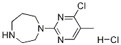 1-(4-氯-5-甲基-嘧啶-2-基)-[1,4]二氮杂环庚烷盐酸盐 结构式