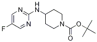 4-(5-氟嘧啶-2-基氨基)-哌啶-1-羧酸叔丁基酯,1261233-23-1,结构式