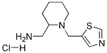 C-(1-Thiazol-5-ylmethyl-piperidin-2-yl)-methylamine hydrochloride Structure