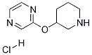 2-(Piperidin-3-yloxy)-pyrazine hydrochloride Structure