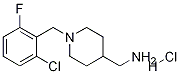 [1-(2-Chloro-6-fluoro-benzyl)-piperidin-4-yl]-methyl-amine hydrochloride Structure