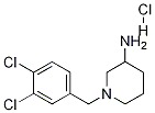 1-(3,4-二氯-苄基)-哌啶-3-基胺盐酸盐 结构式