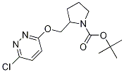 2-(6-Chloro-pyridazin-3-yloxymethyl)-pyrrolidine-1-carboxylic acid tert-butyl ester Struktur