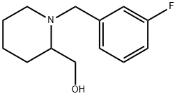 1-(3-氟-苄基)-哌啶-2-基]-甲醇 结构式
