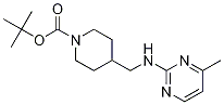 4-[(4-Methyl-pyrimidin-2-ylamino)-methyl]-piperidine-1-carboxylic acid tert-butyl ester Structure