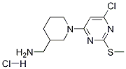 [1-(6-氯-2-甲硫基-嘧啶-4-基)-哌啶-3-基]-甲基-胺盐酸盐, , 结构式