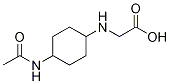 (1R,4R)- (4-AcetylaMino-cyclohexylaMino)-acetic acid Struktur