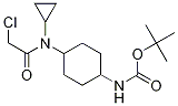 (1R,4R)-{4-[(2-Chloro-acetyl)-cyclopropyl-aMino]-cyclohexyl}-carbaMic acid tert-butyl ester Structure