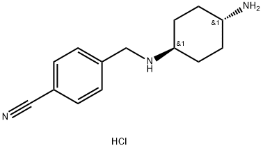 (1R,4R)-4-[(4-AMino-cyclohexylaMino)-Methyl]-benzonitrile hydrochloride Struktur