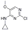 (2-Chloro-5-Methoxy-pyriMidin-4-yl)-cyclopropyl-aMine 结构式