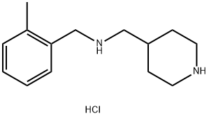 (2-甲基-苄基)-哌啶-4-基甲基-胺盐酸盐,1289388-35-7,结构式