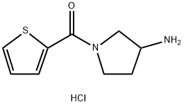 (3-氨基-吡咯烷-1-基)-噻吩-2-基-甲酮盐酸盐 结构式