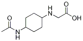 (4-AcetylaMino-cyclohexylaMino)-acetic acid Struktur