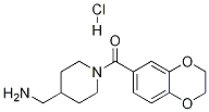 (4-氨甲基哌啶-1-基)-(2,3-二氢-苯并[1,4]二氧杂环己烯-6-基)-甲酮盐酸盐, 1353980-89-8, 结构式