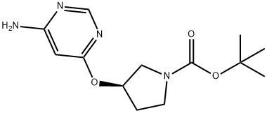 (R)-3-(6-AMino-pyriMidin-4-yloxy)-pyrrolidine-1-carboxylic acid tert-butyl ester|(R)-3-(6-氨基嘧啶-4-基氧基)-吡咯烷-1-羧酸叔丁基酯