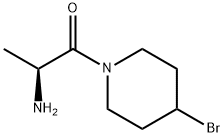(S)-2-AMino-1-(4-broMo-piperidin-1-yl)-propan-1-one 结构式