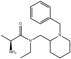 (S)-2-AMino-N-(1-benzyl-piperidin-2-ylMethyl)-N-ethyl-propionaMide 结构式
