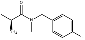 (S)-2-氨基-N-(4-氟苄基)-N-甲基丙酰胺,1303800-23-8,结构式