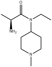 (S)-2-AMino-N-ethyl-N-(1-Methyl-piperidin-4-yl)-propionaMide 结构式