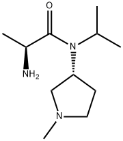 (S)-2-AMino-N-isopropyl-N-((R)-1-Methyl-pyrrolidin-3-yl)-propionaMide,1401668-97-0,结构式