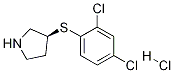 (S)-3-(2,4-二氯-苯基)-吡咯烷盐酸盐 结构式