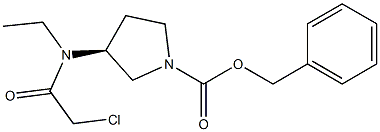 (S)-3-[(2-Chloro-acetyl)-ethyl-aMino]-pyrrolidine-1-carboxylic acid benzyl ester,1354019-80-9,结构式