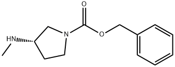 (S)-3-MethylaMino-pyrrolidine-1-carboxylic acid benzyl ester Struktur