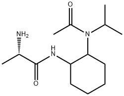 (S)-N-[2-(Acetyl-isopropyl-aMino)-cyclohexyl]-2-aMino-propionaMide Struktur