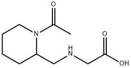 [(1-Acetyl-piperidin-2-ylMethyl)-aMino]-acetic acid Struktur