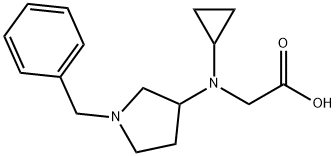 [(1-Benzyl-pyrrolidin-3-yl)-cyclopropyl-aMino]-acetic acid,1353963-20-8,结构式