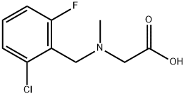 [(2-Chloro-6-fluoro-benzyl)-Methyl-aMino]-acetic acid Structure