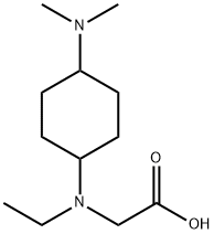 N-(4-(二甲氨基)环己基)-N-乙基甘氨酸, 1353961-49-5, 结构式