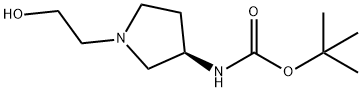 [(R)-1-(2-Hydroxy-ethyl)-pyrrolidin-3-yl]-carbaMic acid tert-butyl ester Structure