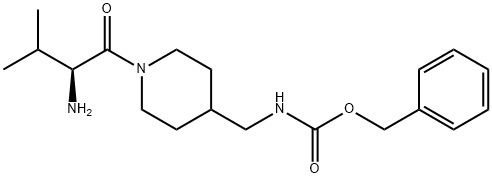 [1-((S)-2-AMino-3-Methyl-butyryl)-piperidin-4-ylMethyl]-carbaMic acid benzyl ester,155455-92-8,结构式