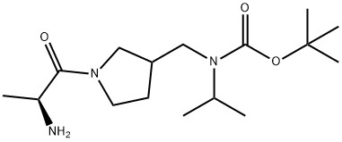 [1-((S)-2-AMino-propionyl)-pyrrolidin-3-ylMethyl]-isopropyl-carbaMic acid tert-butyl ester 结构式