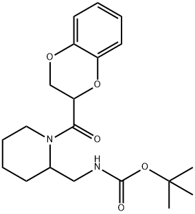 [1-(2,3-Dihydro-benzo[1,4]dioxine-2-carbonyl)-piperidin-2-ylMethyl]-carbaMic acid tert-butyl ester Structure