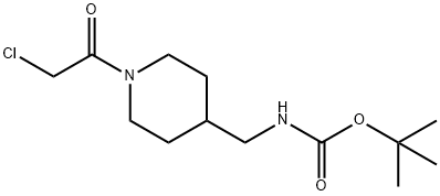 [1-(2-Chloro-acetyl)-piperidin-4-yl]-Methyl-carbaMic acid tert-butyl ester Struktur