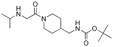 [1-(2-IsopropylaMino-acetyl)-piperidin-4-ylMethyl]-carbaMic acid tert-butyl ester Struktur