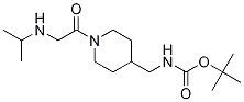 [1-(2-IsopropylaMino-acetyl)-piperidin-4-ylMethyl]-carbaMic acid tert-butyl ester 化学構造式