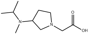 [3-(Isopropyl-Methyl-aMino)-pyrrolidin-1-yl]-acetic acid,1353960-86-7,结构式