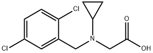 [Cyclopropyl-(2,5-dichloro-benzyl)-aMino]-acetic acid 结构式