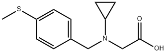 [Cyclopropyl-(4-Methylsulfanyl-benzyl)-aMino]-acetic acid|N-环丙基-N-(4-(甲硫基)苄基)甘氨酸