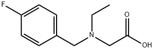 N-乙基-N-(4-氟苄基)甘氨酸 结构式