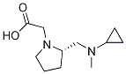 {(S)-2-[(Cyclopropyl-Methyl-aMino)-Methyl]-pyrrolidin-1-yl}-acetic acid Struktur